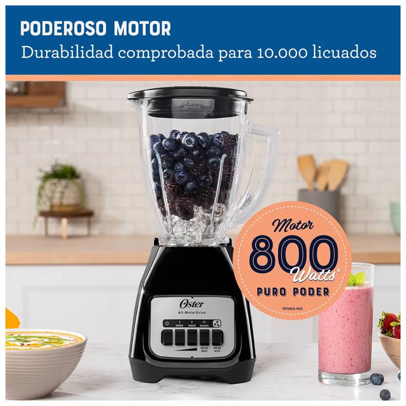 Licuadora Oster BLSTKAGBPB - 2 Velocidades - Negro -OFERTA OSTER