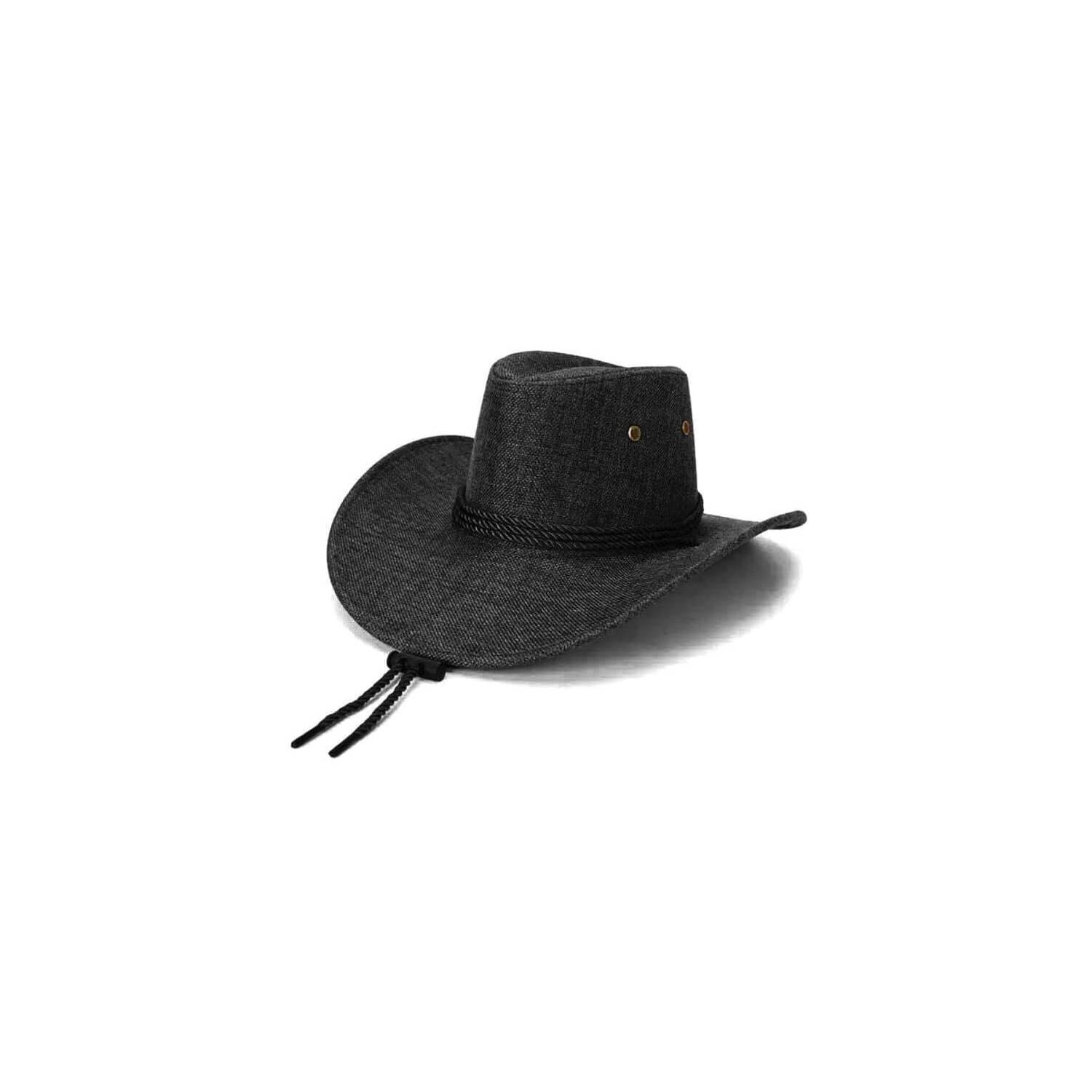 Sombrero hombre vaquero pana negro KAST PE