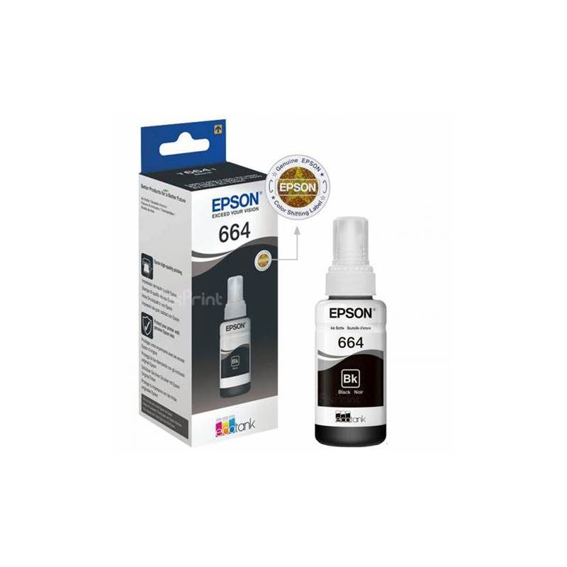 Tinta Epson T664 Bk Negro Epson 0653