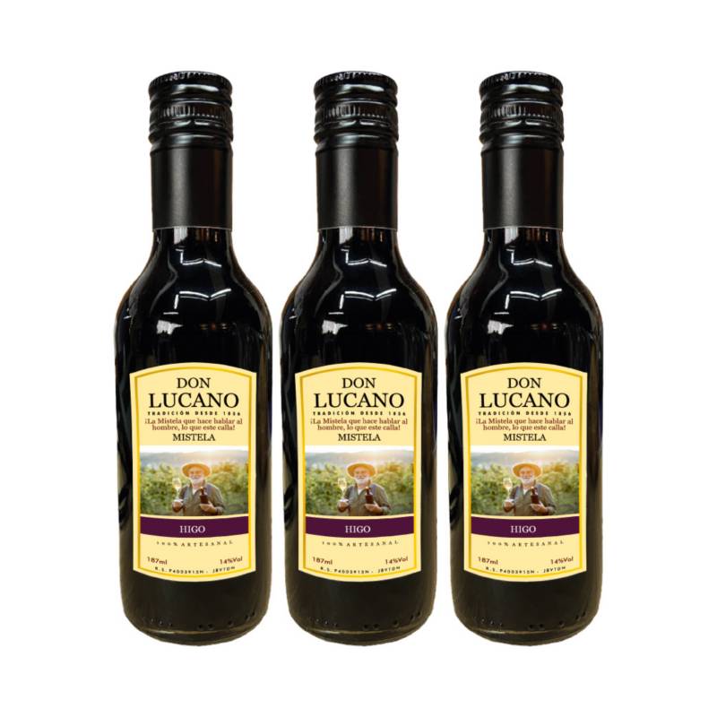 Pack 3 Mistela Don Lucano Higo 187 ml