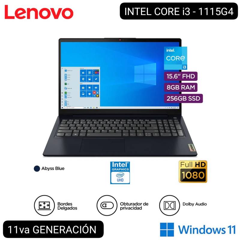 Portátil LENOVO IdeaPad 3 15ITL6 (15.6'' - Intel Core i3-1115G4