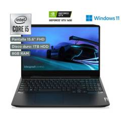 Laptop Lenovo Ideapad Gaming 3 Intel Core i5-10300H 8Gb ram 1Tb HDD 15.6" FHD 4GB Nvidia Gtx 1650