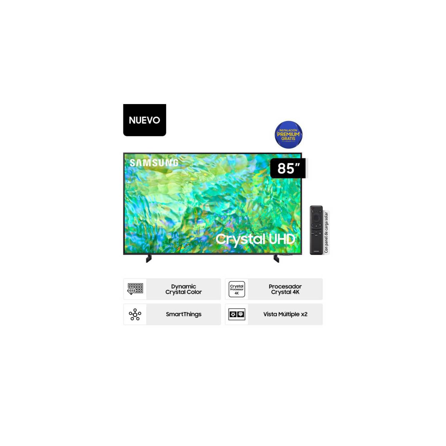 Televisor Samsung Smart TV 85 Crystal UHD 4K UN85CU8000GXPE (Nuevo)