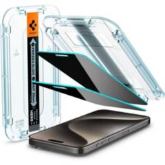 SPIGEN - Protector De Pantalla Spigen Ez Fit iPhone 15 Pro Max( 2 unidades)