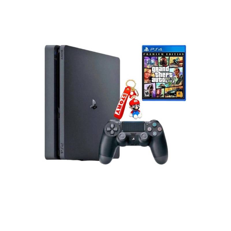 Consola PS4 Slim 1TB Negro + 2 Mandos + Sports FC 24 Reacondicionada. SONY