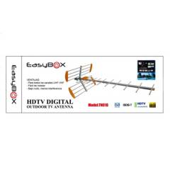Easy Corp - ANTENA DE TELEVISION HD EASYBOX CON 10 METROS DE CABLE