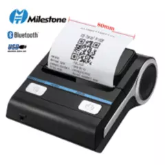 MILESTONE - Impresora Termica TIcket 80mm Bluetooth y USB Portatil