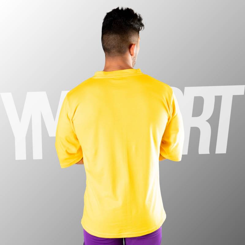 Oversize Fitness Hombre - Polo Algodón Acero - YML SPORT YML SPORT