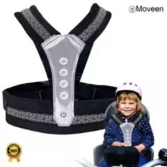 MOVEEN - Cinturon de Seguridad LED para Niños Motos Moveen Negro