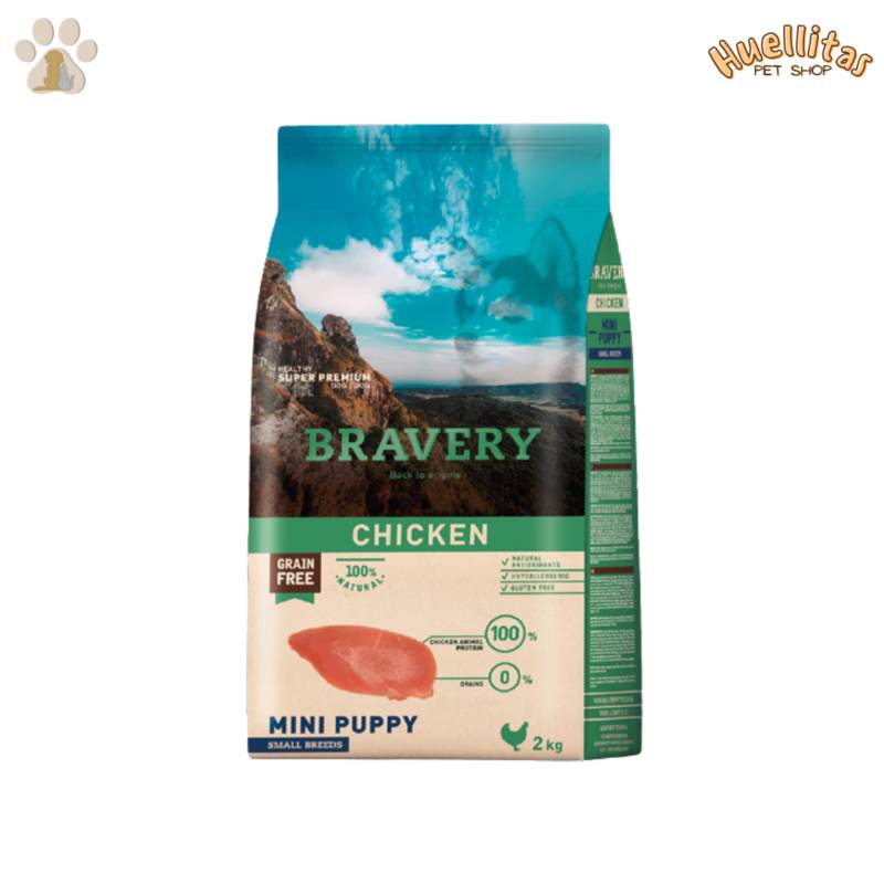 BRAVERY - Bravery Chicken Mini Puppy Small Brreds 2 KG
