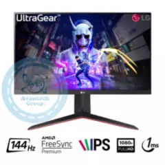 LG - Monitor LG UltraGear 24GN65R-B 23.8 , Full HD, IPS, 144 Hz, 1 ms PIVOT