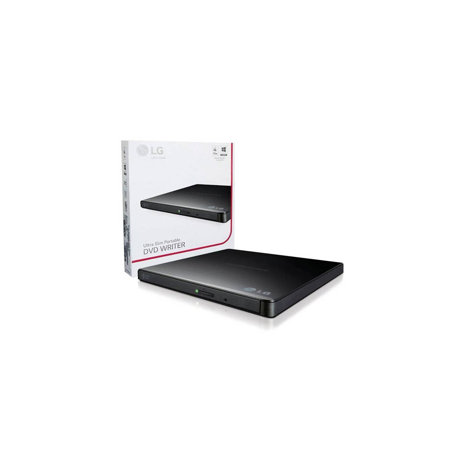 LG Grabador de DVD Slim Inteno Super Muliti con soporte M-DISC