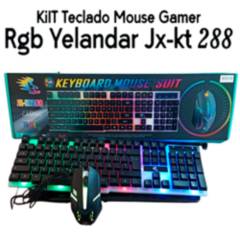 IMPORTADO - Combo Teclado y Mouse Gamer Con Iluminación Led RGB USB