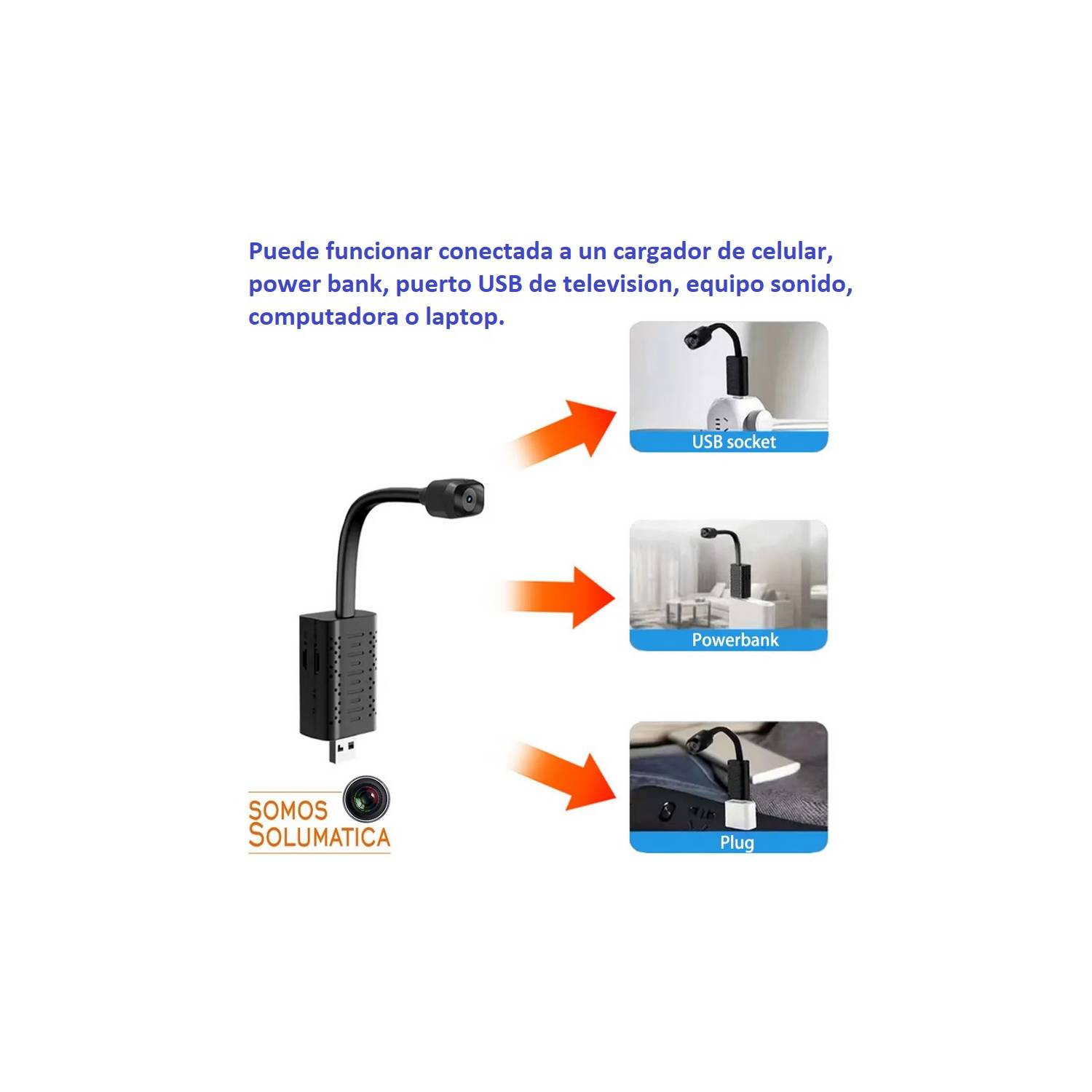 Milanuncios - Camara espia flexible con y sin wifi