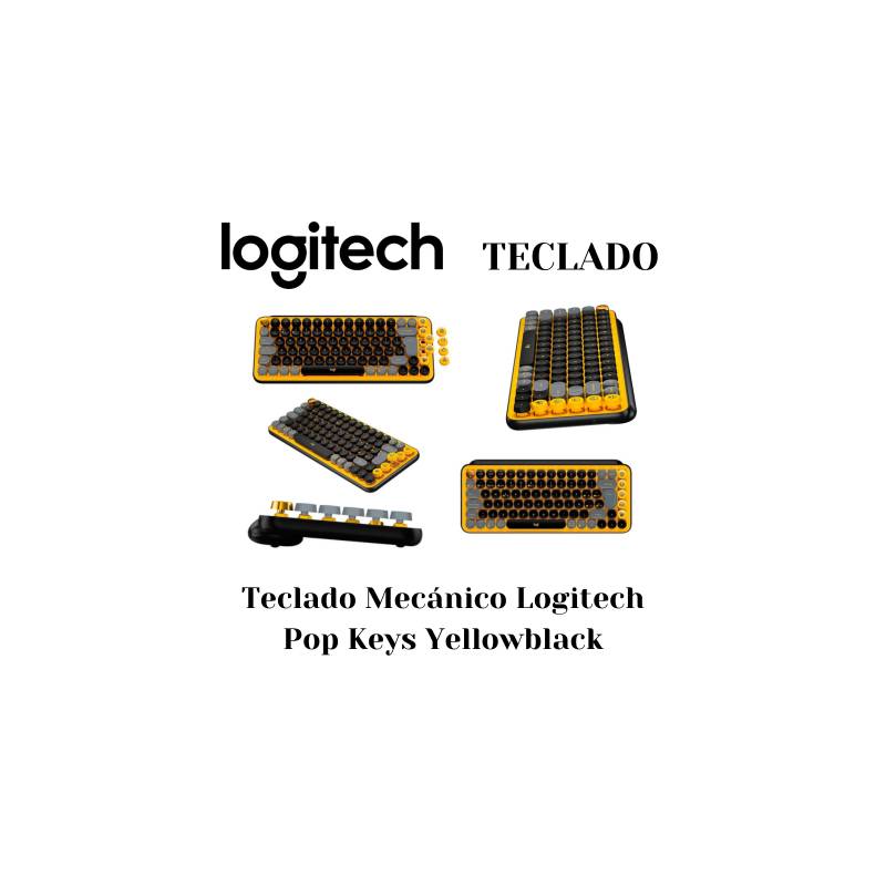 LOGITECH POP KEYS, Teclado mecánico/retro