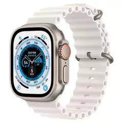 APPLE - Apple Watch Ultra 49mm GPS  Cellular Titanium Case White Ocean A2622