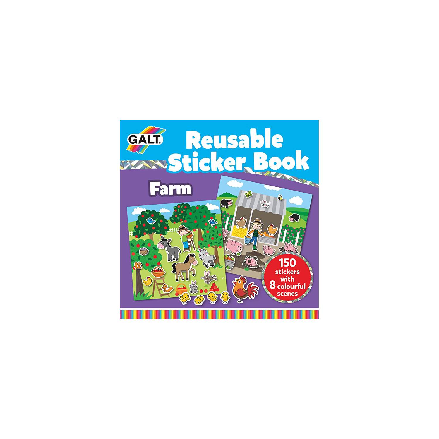 Galt Reusable Sticker Book Farm