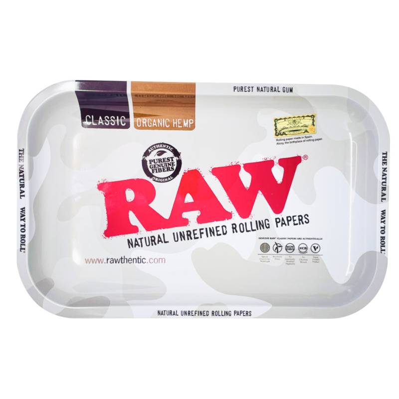 Bandeja Mediana Metálica - RAW metal Rolling tray ( Largo 27,5 Cm - An