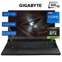 GIGABYTE - Laptop Aorus 15 XE4 15.6" FHD Core i7-12700H RTX 3070Ti 16GB DDR5-3200 1TB M.2 RGB