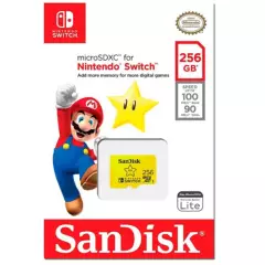 SANDISK - Memoria Micro Sdxc De 256 Gb  Nintendo Original