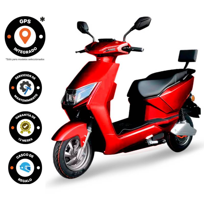 Scooter Eléctrico Clásico Namasia Color Rojo - E-NS06