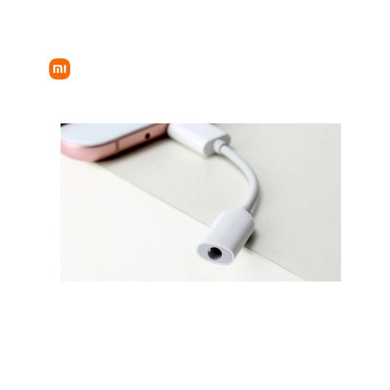 Adaptador Xiaomi Tipo C a Jack 3.5mm Blanco