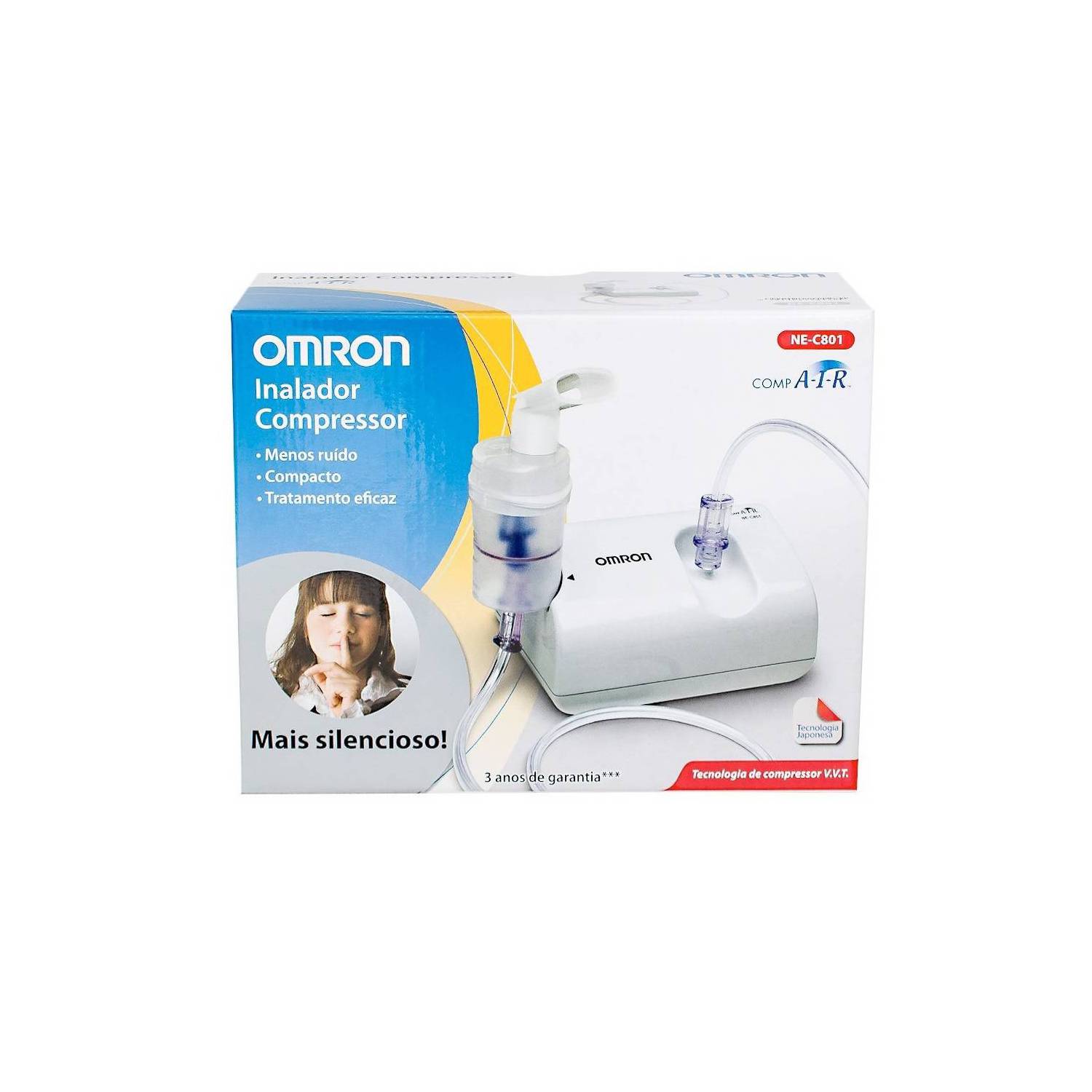 Nebulizador OMRON NE-C801 Con V.V.T. De Compresor