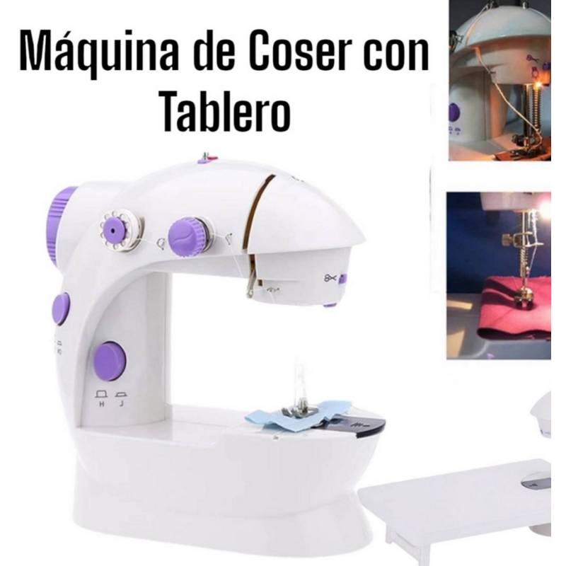 Mini máquina de coser con Pedal y Mesa de Apoyo GENERICO