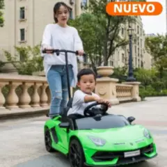 LAMBORGHINI - Carro a Batería para Niño y Adulto AVENTADOR Licensed Green
