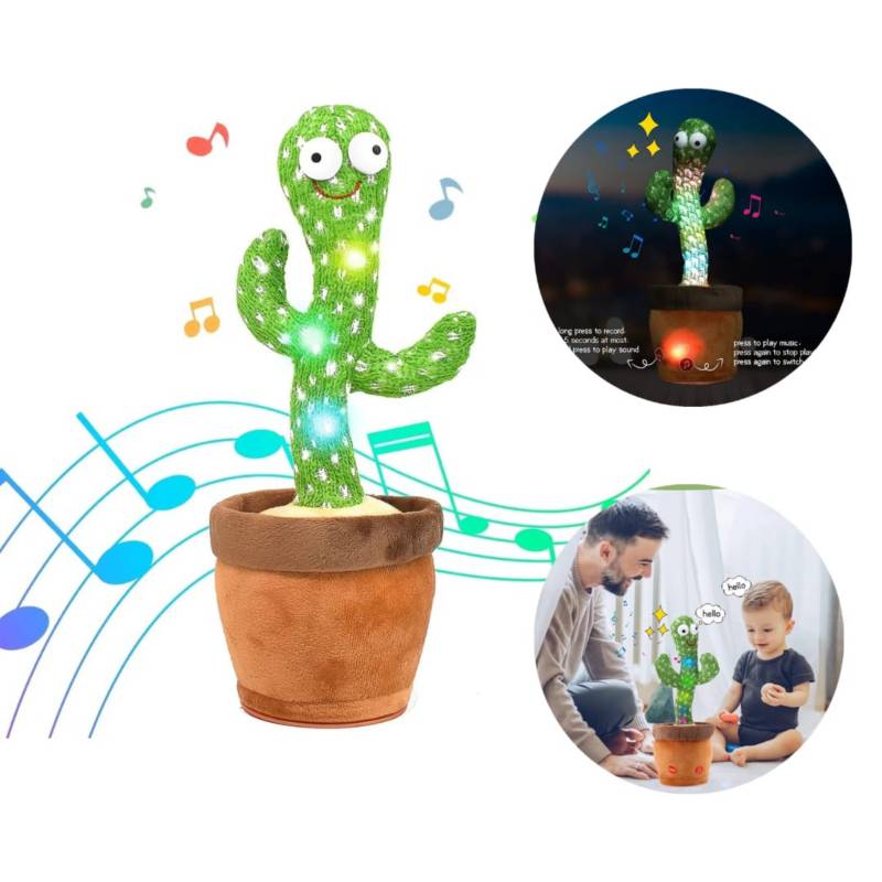 Juguete Cactus Bailarín Musical Imita con Ropa