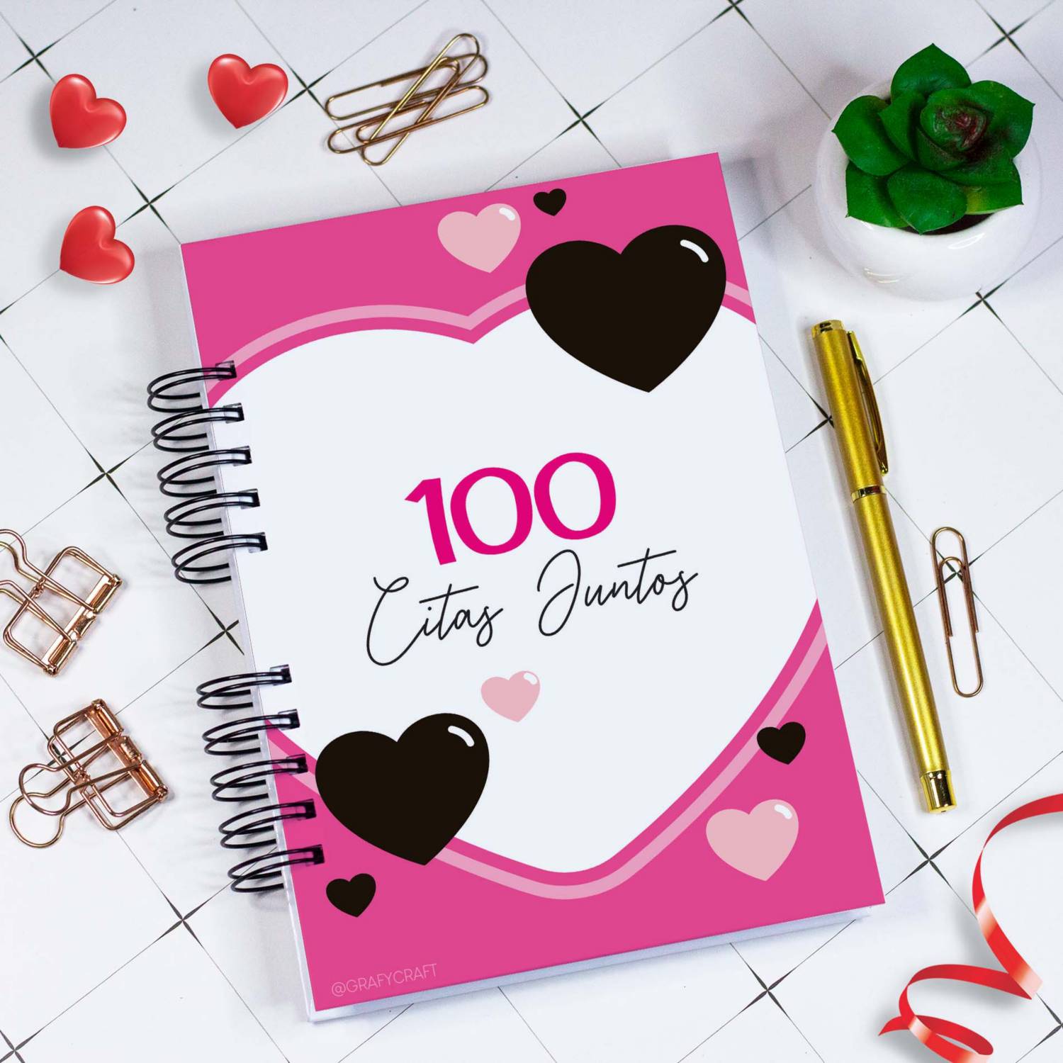 Libro Para Parejas 100 Citas Juntos - Mod. Rosa