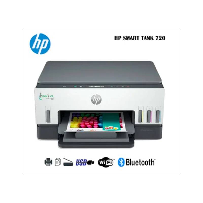 Impresora Multifuncional Hp Smart Tank 720 Wireless Sistema Continuo Hp 8674