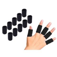 GENERICO - Protector Banda para Dedos Nudillos Pack de 10ud color Negro