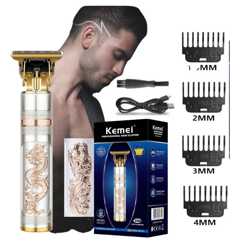 Máquina Trimmer KEMEI Cortador de pelo y barba KEMEI