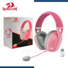 REDRAGON - Auriculares Redragon Ire Wireless H848 PINK rosado