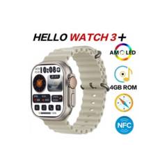 OEM - Smartwatch Hello Watch 3 Plus Ultra 4GB Color Biege