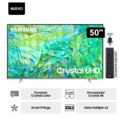 SAMSUNG - Televisor Samsung Smart TV 50 Crystal UHD 4K- UN50CU8200GXPE- Gris Titan