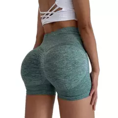 DENISASAA - Pantalones cortos de yoga deportivos de cintura alta para mujer