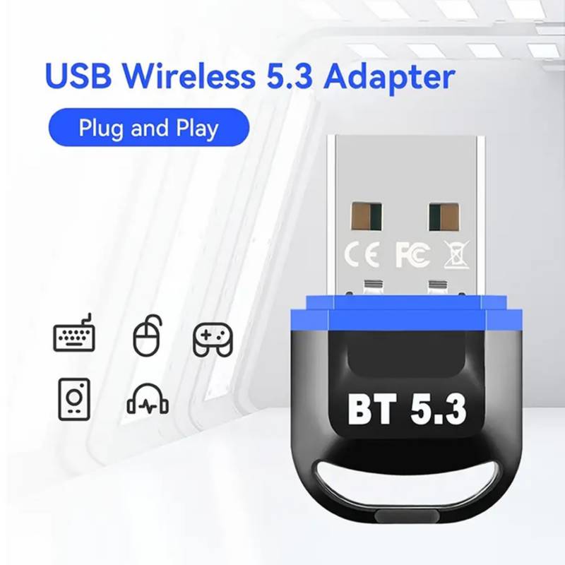 Ripley - ADAPTADOR DONGLE USB BLUETOOTH 5,3 PARA PC