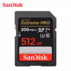 SANDISK - Memoria SD SANDISK EXTREME PRO 512GB de 200mbs - ORIGINAL
