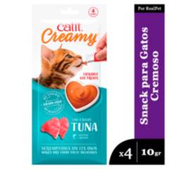 CAT IT - Snack Cremoso Gato Cat It Creamy Sabor Atun Sachets 4 x 10gr