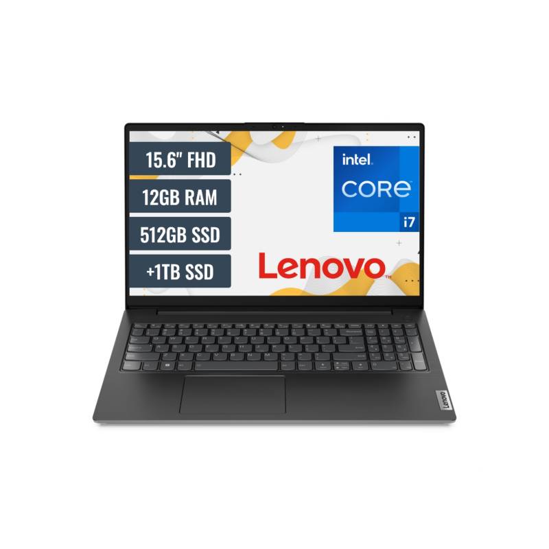 LENOVO - Laptop Lenovo V15 G3 IAP Intel Core i7-1255U 12GB RAM 512GB SSD M.2 y 1TB SSD 15.6 FHD FreeDos