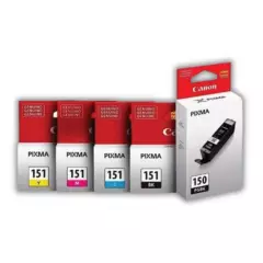 CANON - Pack tinta Canon CLI-151 +  PGI-150BK, 5 colores