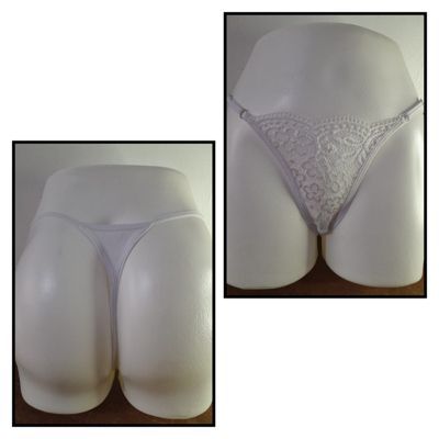 PANTY SEMI HILO SEXY DE ENCAJE Y ALGODON TALLA UNICA AJUSTABLE