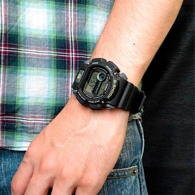Reloj Casio G-Shock DW9052-2V Para Hombre Digital Luz de Fondo Acuatico  Azul