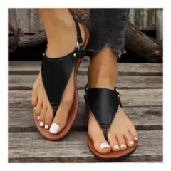 42AROZINA - calzado de mujer sandalias casual ajuste hebilla  Negro