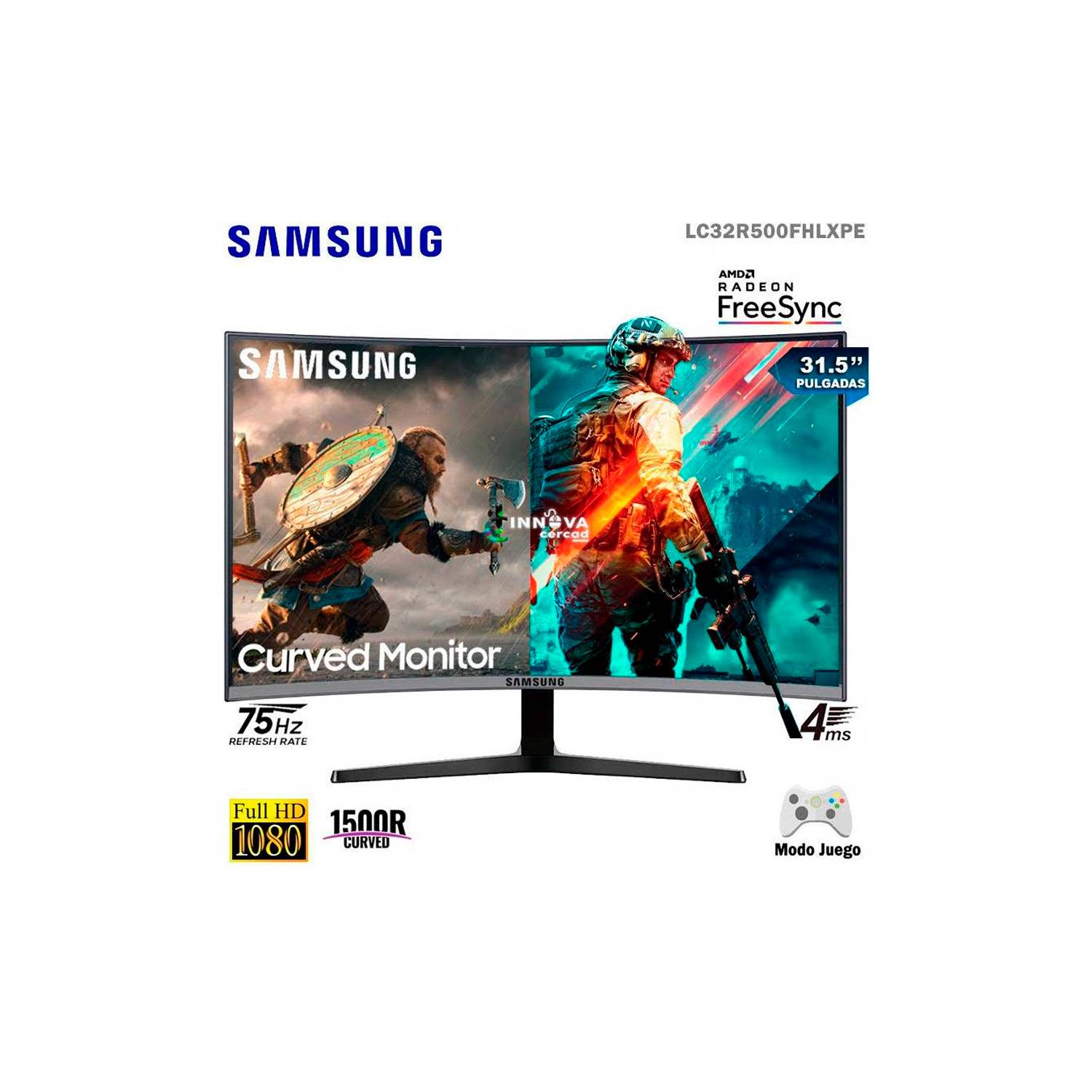 Monitor Samsung LC32R500FHLXPE 32 Curvo VA FHD 75HZ 4MS HDMI SAMSUNG