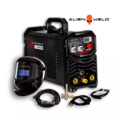 ALIENWELD - Máquina de Soldar Tig 200a Alienweld XT200 con Regulador y Máscara