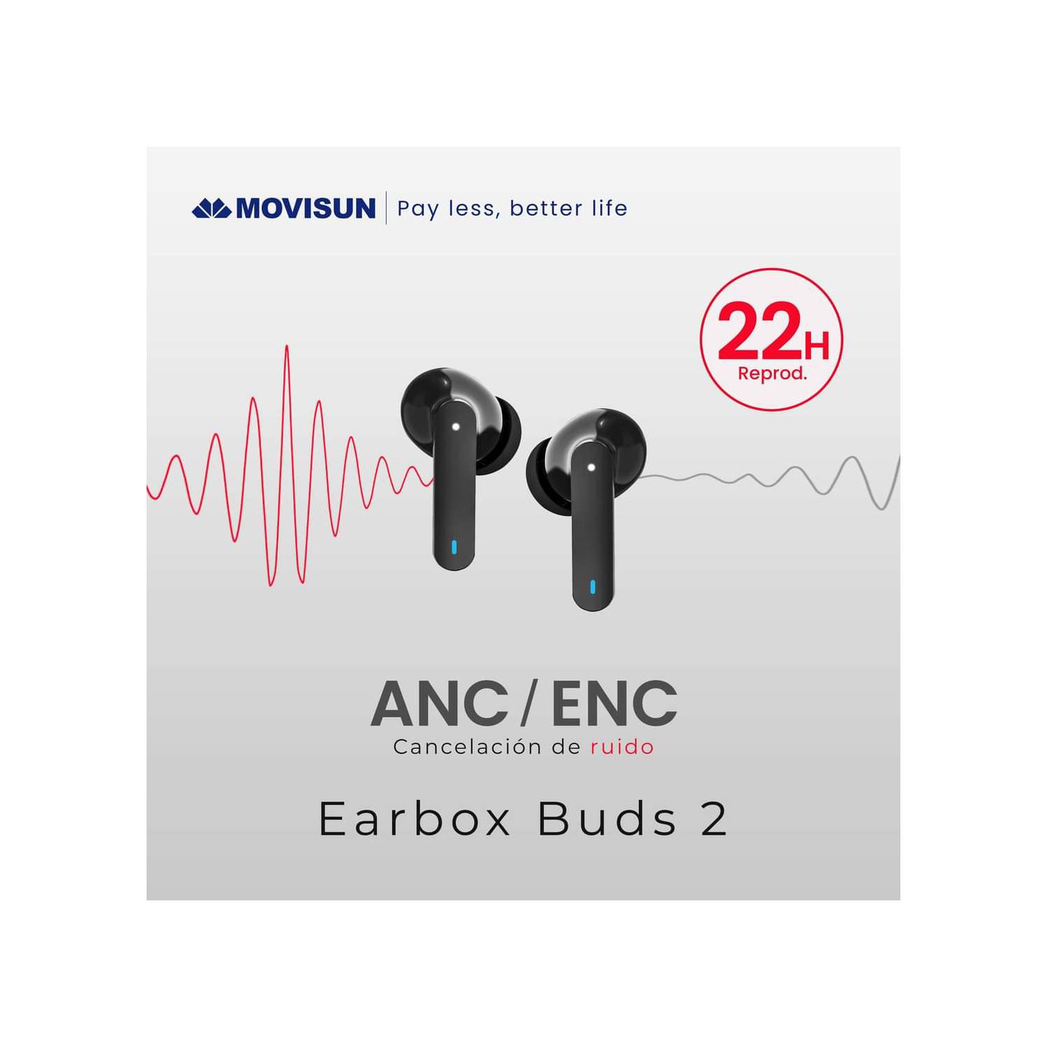 Audífono True Wireless OPPO Enco Buds2 inalámbrica con cancelación de ruido
