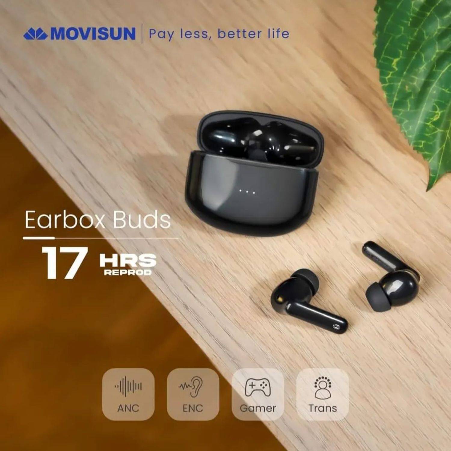 Auriculares inalámbricos Bluetooth Enco X con reducción activa del ruido,  negros